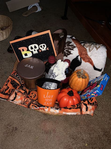 spooky basket for her|boo basket for boyfriend.